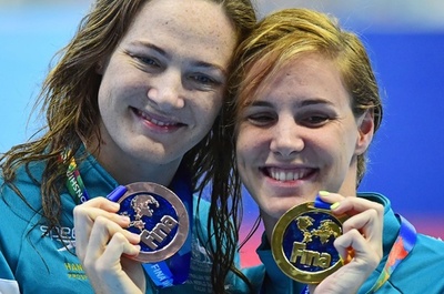 キャンベル姉妹が女子100m自由形で金と銅獲得、第16回世界水泳