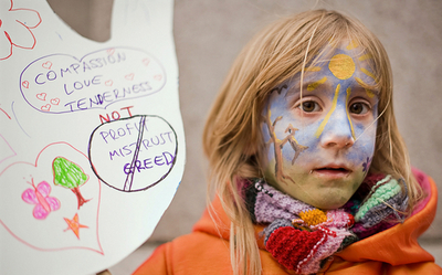 COP15開幕目前、温暖化対策求め世界各都市で市民ら抗議行動