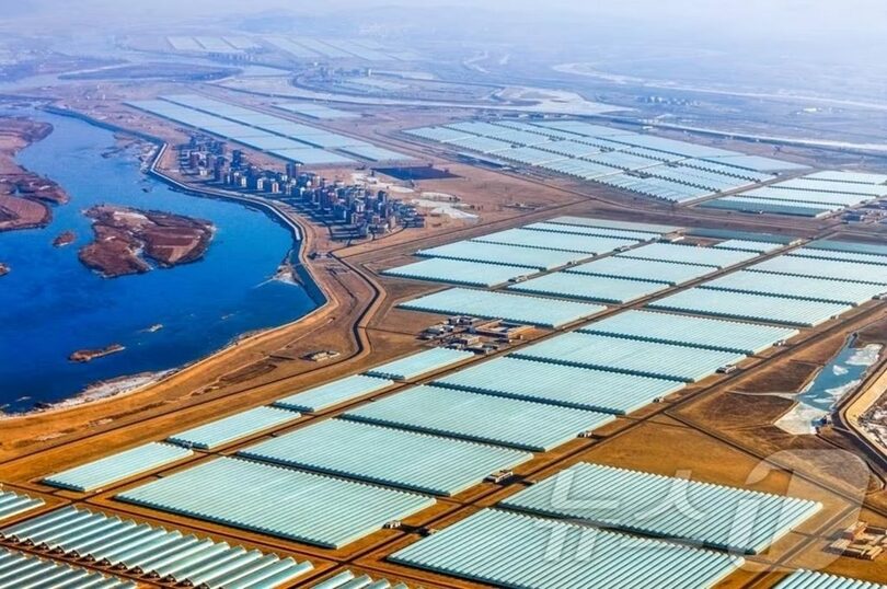 北朝鮮が2026年に新たに竣工した新義州温室農場＝労働新聞(c)news1