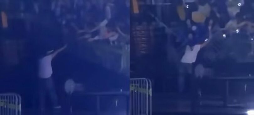 オンラインコミュニティに投稿された事故当時の様子 (c)STARNEWS