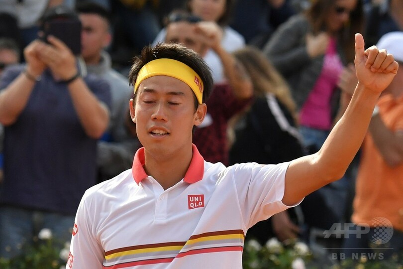 錦織がディミトロフとの大接戦制す、イタリア国際3回戦進出