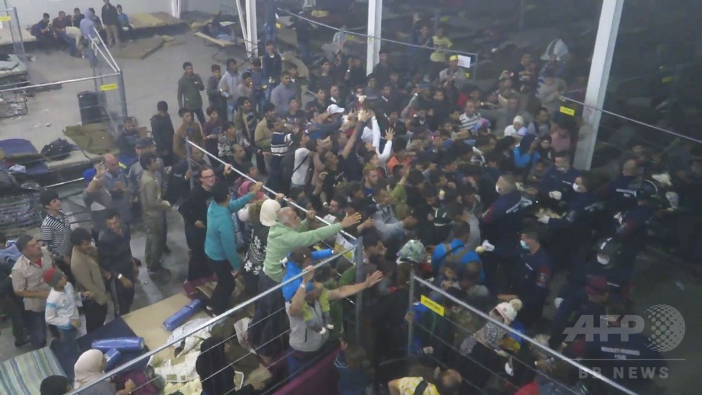 ハンガリー難民キャンプの移民 おりの中の動物 のよう 動画公開 写真1枚 国際ニュース Afpbb News