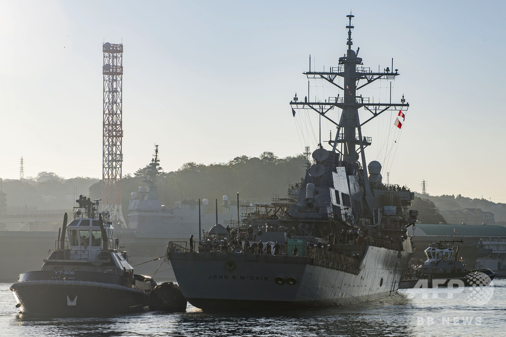 駆逐艦マケイン隠し 命じたのはホワイトハウスのスタッフ 米国防長官代行明かす 写真1枚 国際ニュース Afpbb News