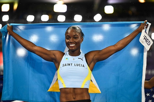 セントルシアのアルフレッド 女子100mで金メダル獲得 パリ五輪陸上