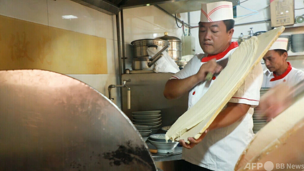 動画:5世代に伝わる職人の技 中国山西省の刀削麺 写真1枚 国際ニュース:AFPBB News