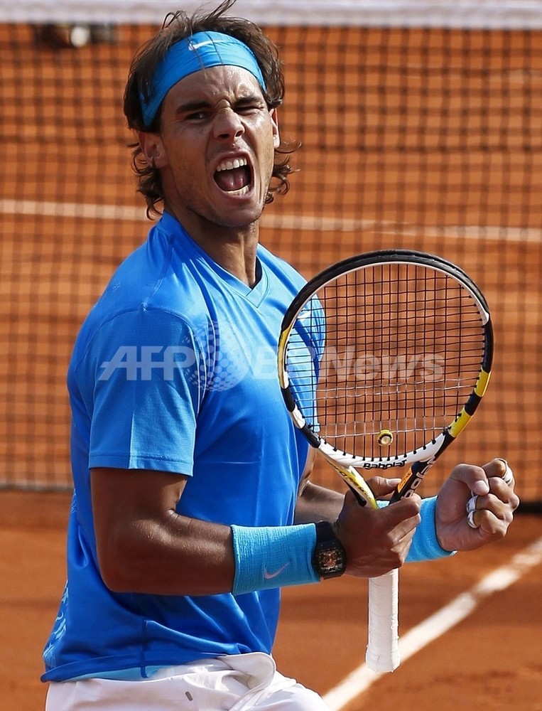 王者ナダル大苦戦、2セット落とす 全仏テニス1回戦 写真4枚 国際