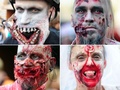 ドイツ中部フランクフルト・アムマイン（Frankfurt am Main）で7日、「ゾンビ・ウォーク（Zombie Walk）」が開催され、特殊メークでゾンビに扮（ふん）した参加者らが街に繰り出した。

写真は、特殊メークを施してゾンビに扮した参加者たち（2013年9月7日撮影）。(c)AFP/DPA/DANIEL REINHARDT
