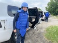 ウクライナ南東部のザポリージャ原子力発電所に向かう国際原子力機関（IAEA）のラファエル・グロッシ事務局長。IAEA提供（2023年6月15日撮影）。(c)AFP PHOTO / FREDRIK DAHL / IAEA 