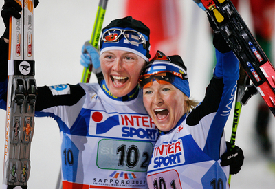 ＜FISノルディックスキー世界選手権2007＞フィンランド 女子チームスプリントで優勝を果たす - 札幌