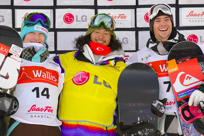 国母が男子ハーフパイプ第2戦で優勝