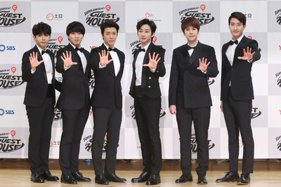 スーパージュニアエム、新バラエティー番組の記者会見に登場