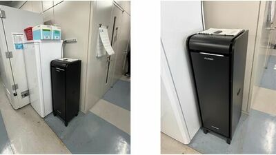 麻布大学の実験室に導入<br />化学物質を捕集する業務用空気清浄機が研究環境整備を推進