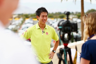 BNPパリバ・オープン控え錦織、フェデラーらがメディア対応