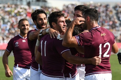ジョージア、5トライ奪いウルグアイに快勝 ラグビーW杯