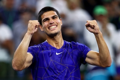 18歳アルカラス4強、準決勝は憧れのナダルと BNPパリバOP