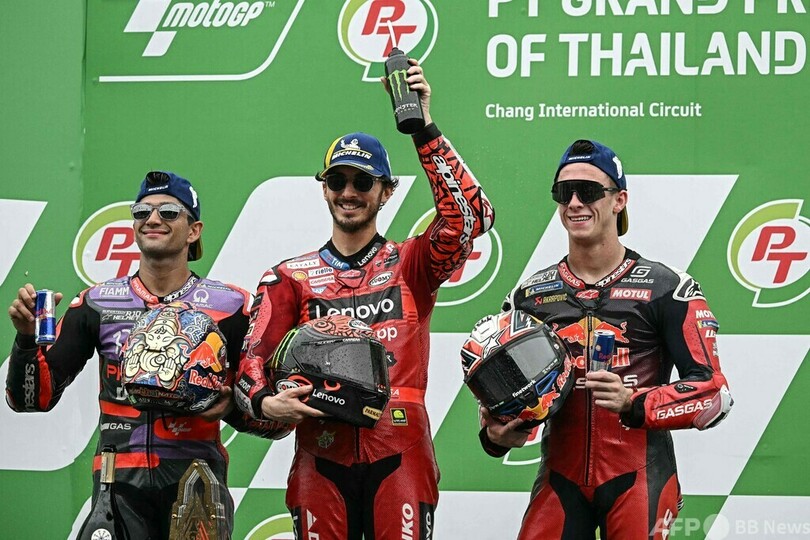 バニャイアがタイGP優勝 総合首位マルティンとの差縮める