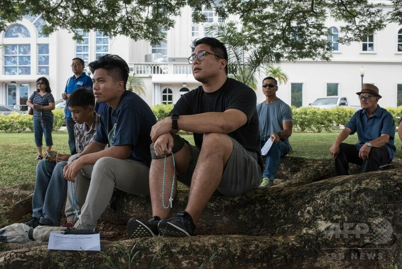 北朝鮮の脅威にさらされる米領グアムで「平和への祈り」
