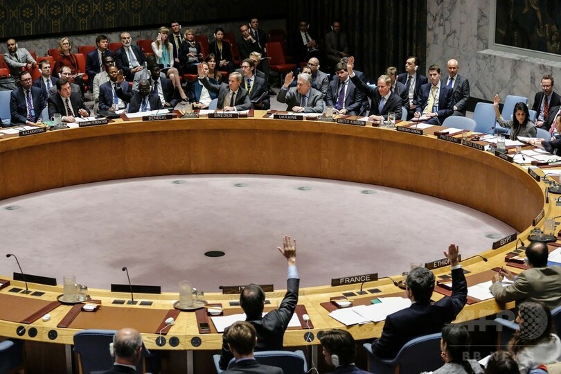 ロシア、シリア決議案に拒否権 化学兵器疑惑、米との溝埋まらず