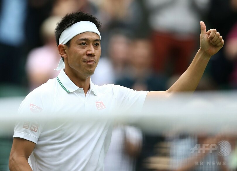 8強入りが第一目標の錦織、逆転勝利で3回戦へ ウィンブルドン選手権