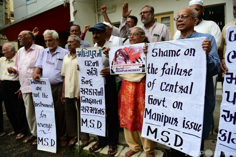 女性2人を全裸で歩かせる虐待動画拡散 モディ氏「インドの恥」