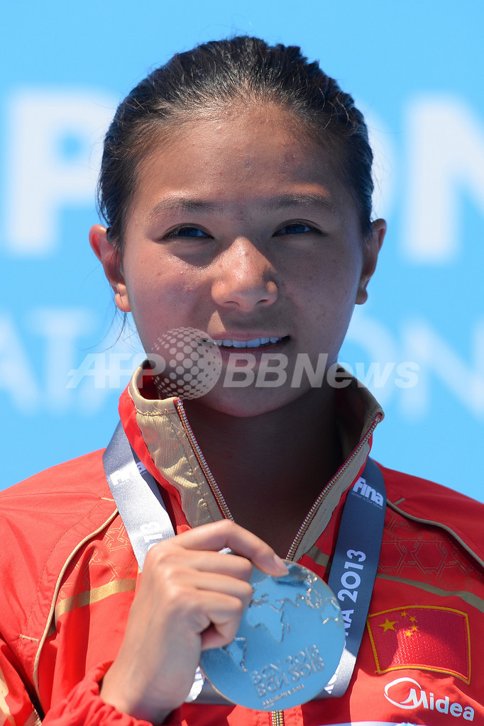 中国の何姿が女子1メートル板飛び込み優勝、第15回世界水泳
