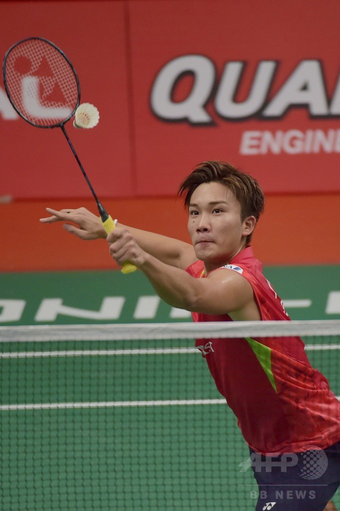 初戦突破の桃田、目標は「優勝」 世界バドミントン選手権