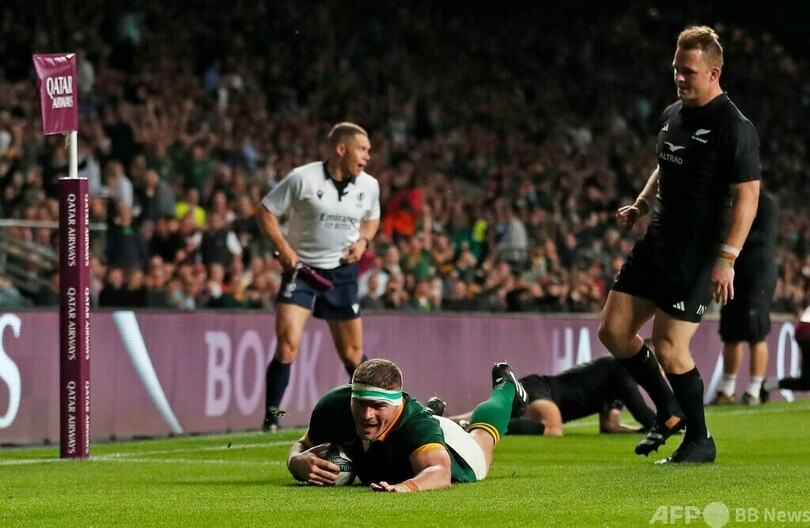 王者南アがNZに歴史的大勝、W杯連覇へ準備万端 