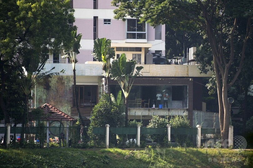 ダッカ襲撃現場の飲食店、オーナー家族の住まいに