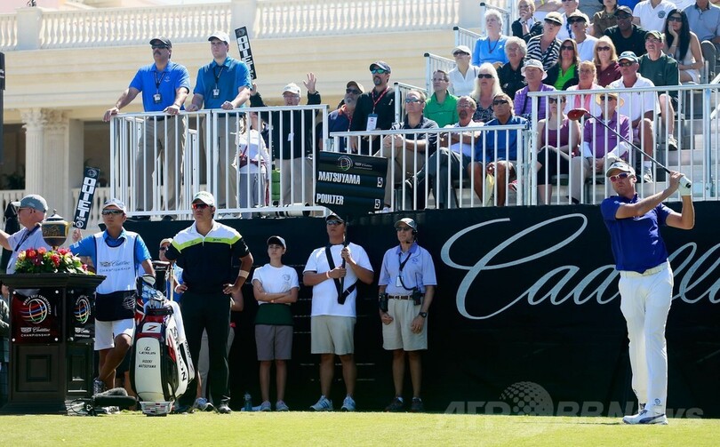 松山が「ばか」発言のポールターに謝罪、キャデラック選手権