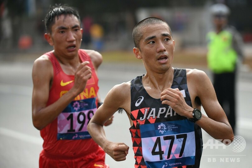 男子マラソンで井上大仁が金メダル、アジア大会