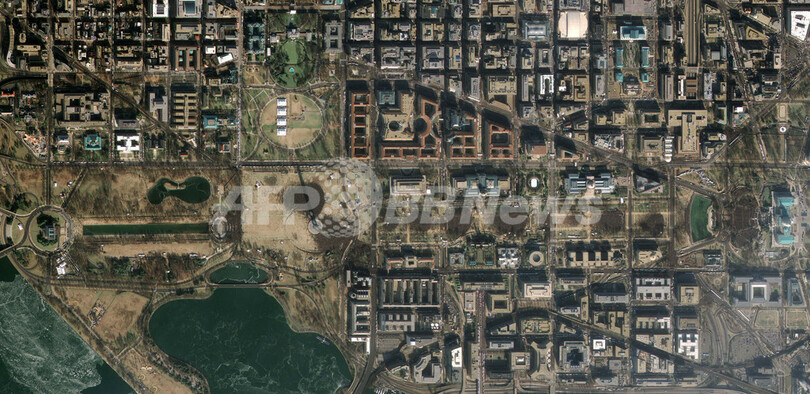 宇宙から見たオバマ米大統領の就任式、米社が衛星写真公開