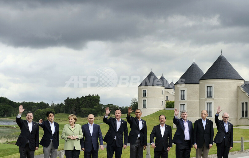 G8サミット、シリア和平会議の早期開催を求め閉幕