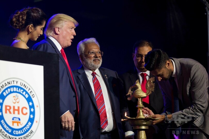 トランプ氏、選挙広告でヒンディー語披露 インド系の票掘り起し