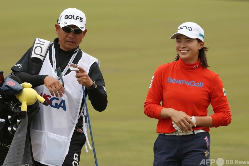 渋野が単独首位浮上、6バーディーでスコア伸ばす 全米女子OP