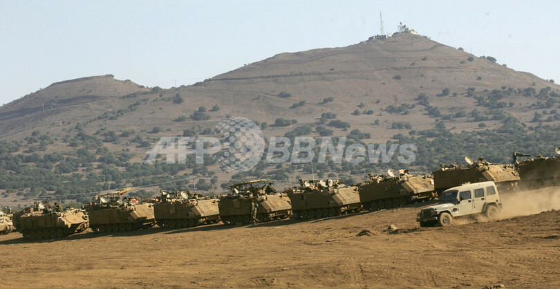 ゴラン高原でイスラエル軍が軍事演習