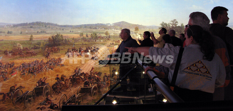 米南北戦争における「ゲティスバーグの戦い」描いた円形パノラマ、修復され公開