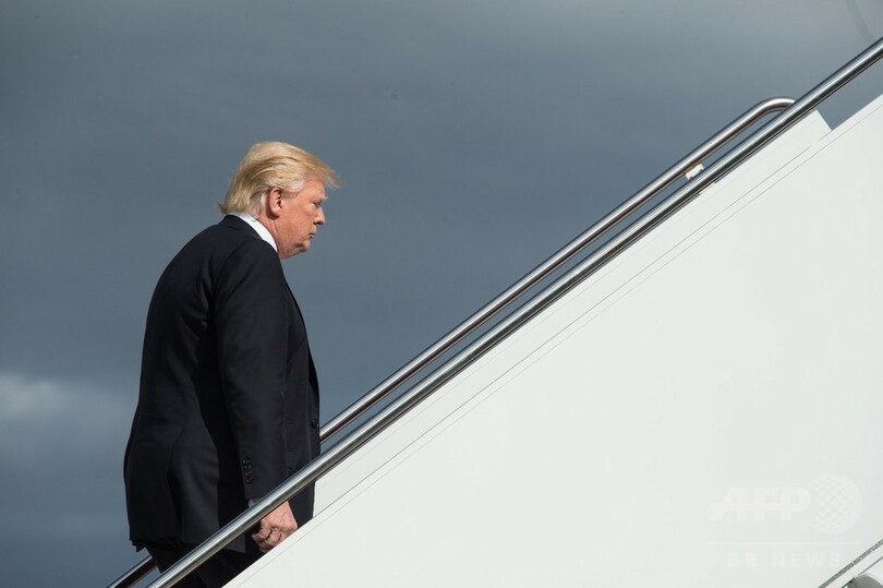 大統領専用機の居心地は？ トランプ氏、エアフォースワン初搭乗