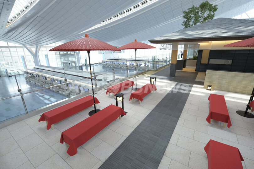 羽田空港、新国際線ターミナルは江戸情緒たっぷり