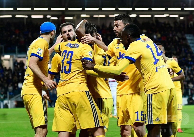 ユベントス、カリアリに競り勝ちナポリを1差で追走