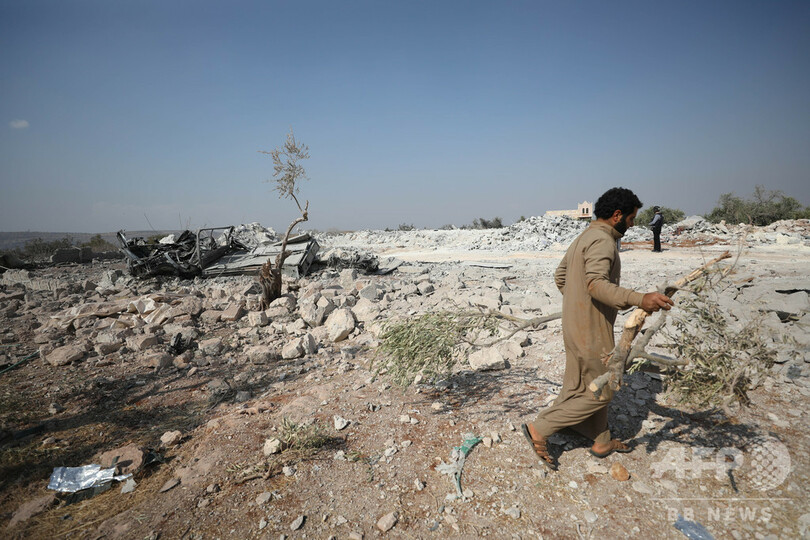 ヘリからの銃撃でIS関係者ら9人死亡、最高幹部の死と関連の可能性 シリア