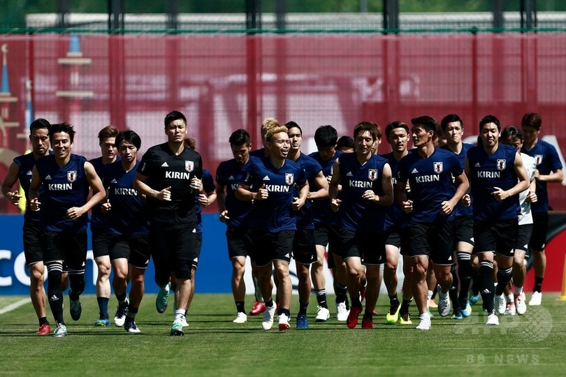 日本代表がキャンプ地で調整、2日にベルギー戦