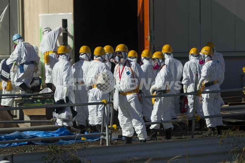 福島第1原発を報道陣に初公開