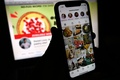 米国の菓子職人ケリー・マーク氏のインスタグラムとフェイスブックページ（2022年1月28日撮影）。(c)OLIVIER DOULIERY / AFP