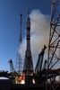 カザフスタン・バイコヌール宇宙基地から打ち上げられるロシアの宇宙船ソユーズ。ロスコスモス提供（2021年10月5日撮影・公開）。(c)AFP PHOTO / Russian space agency Roscosmos