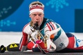 平昌冬季五輪、バイアスロン男子20キロ個人の射撃に臨むヨハンネスティングネス・ベー（2018年2月15日撮影）。(c)AFP PHOTO / Franè¼Ÿis-Xavier MARIT