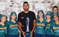 テニス、ブリスベン国際、男子シングルスを制したニック・キリオス（2018年1月8日撮影）。(c)AFP/Saeed KHAN