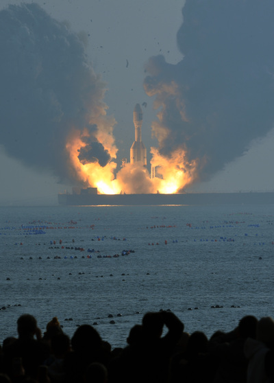 中国の商業運搬ロケット「引力1号」、初の打ち上げに成功