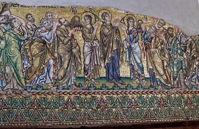 聖誕教会モザイク画、クリスマスを前に輝き取り戻す ベツレヘム