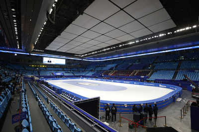 北京冬季五輪の「最も美しい氷」 リニューアルされた首都体育館