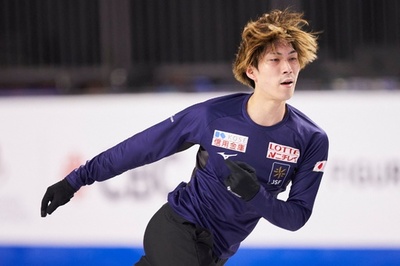 田中刑事、山本草太ら出場選手が調整 スケート・カナダ